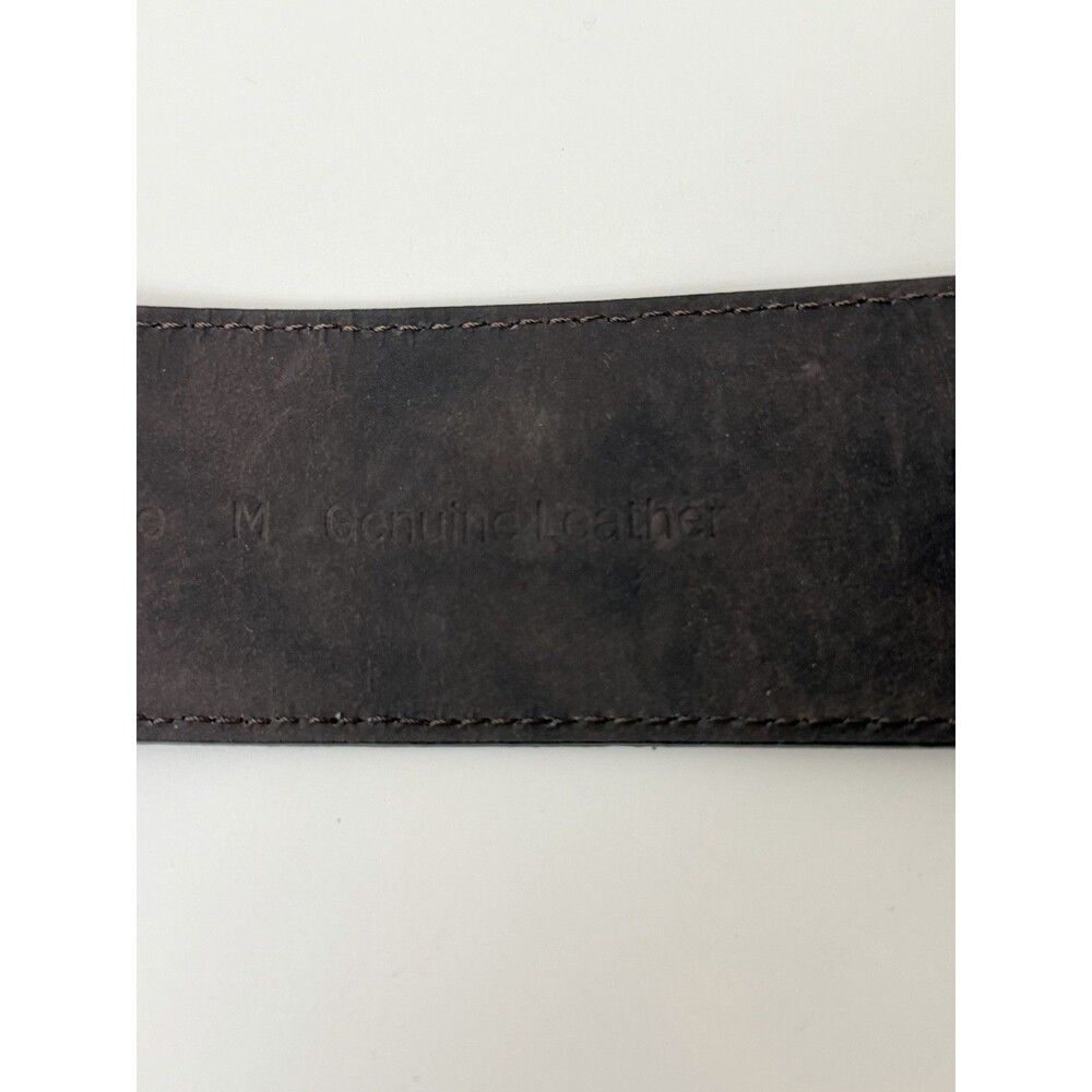 Banana Republic Womens Wide Leather Belt Size M Brown Suede Made in Italy - Picture 6 of 11